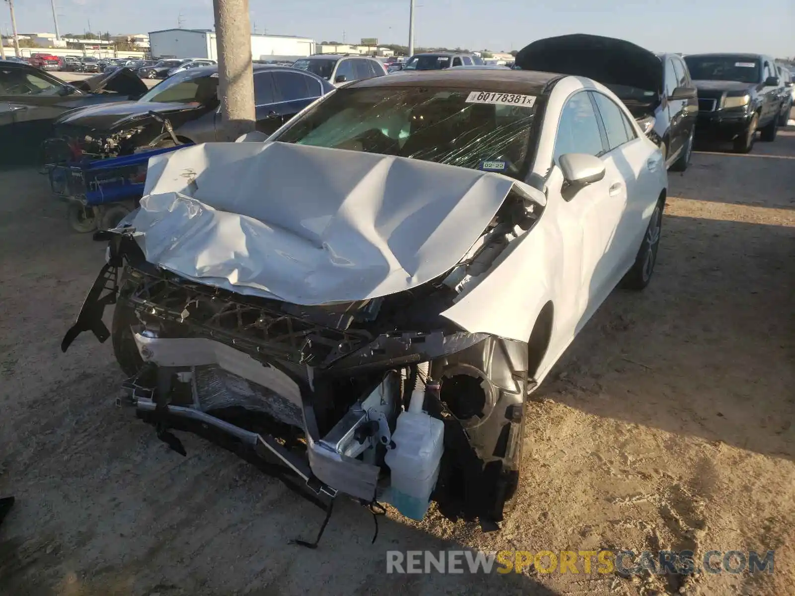 2 Photograph of a damaged car W1K5J4GB6LN103759 MERCEDES-BENZ CLA-CLASS 2020