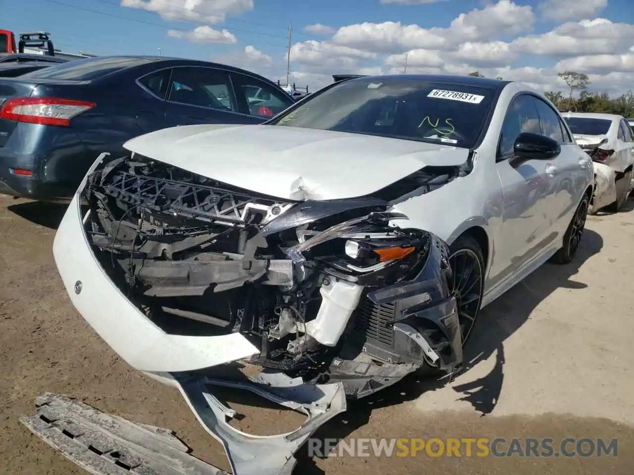 2 Photograph of a damaged car W1K5J4GB6LN121890 MERCEDES-BENZ CLA-CLASS 2020