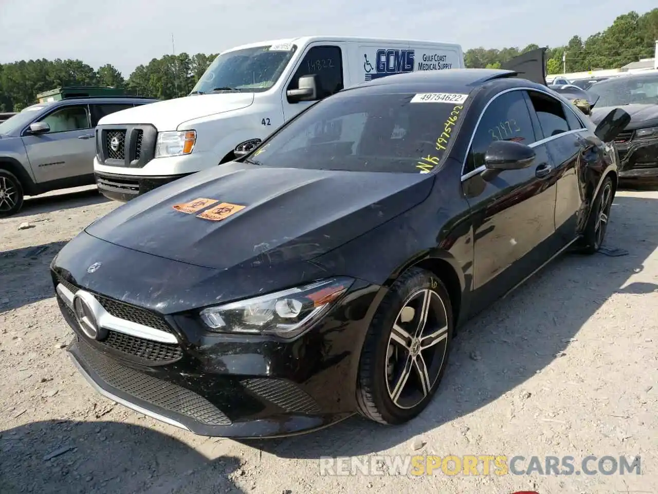 2 Photograph of a damaged car W1K5J4GB7LN083585 MERCEDES-BENZ CLA-CLASS 2020