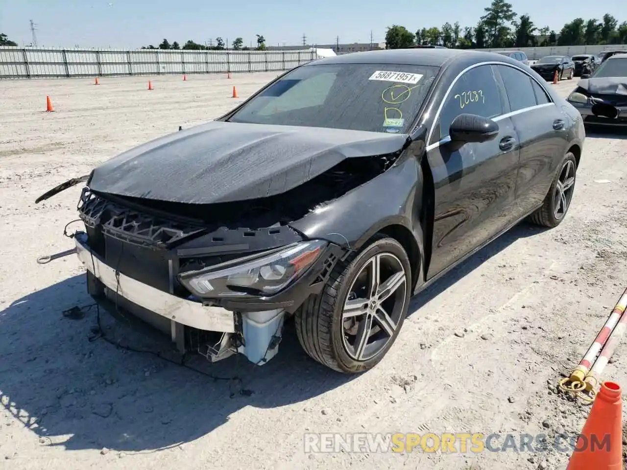 2 Photograph of a damaged car W1K5J4GB7LN083960 MERCEDES-BENZ CLA-CLASS 2020