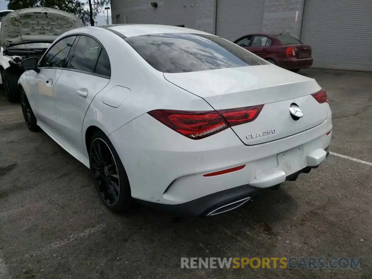 3 Photograph of a damaged car W1K5J4GB7LN090875 MERCEDES-BENZ CLA-CLASS 2020