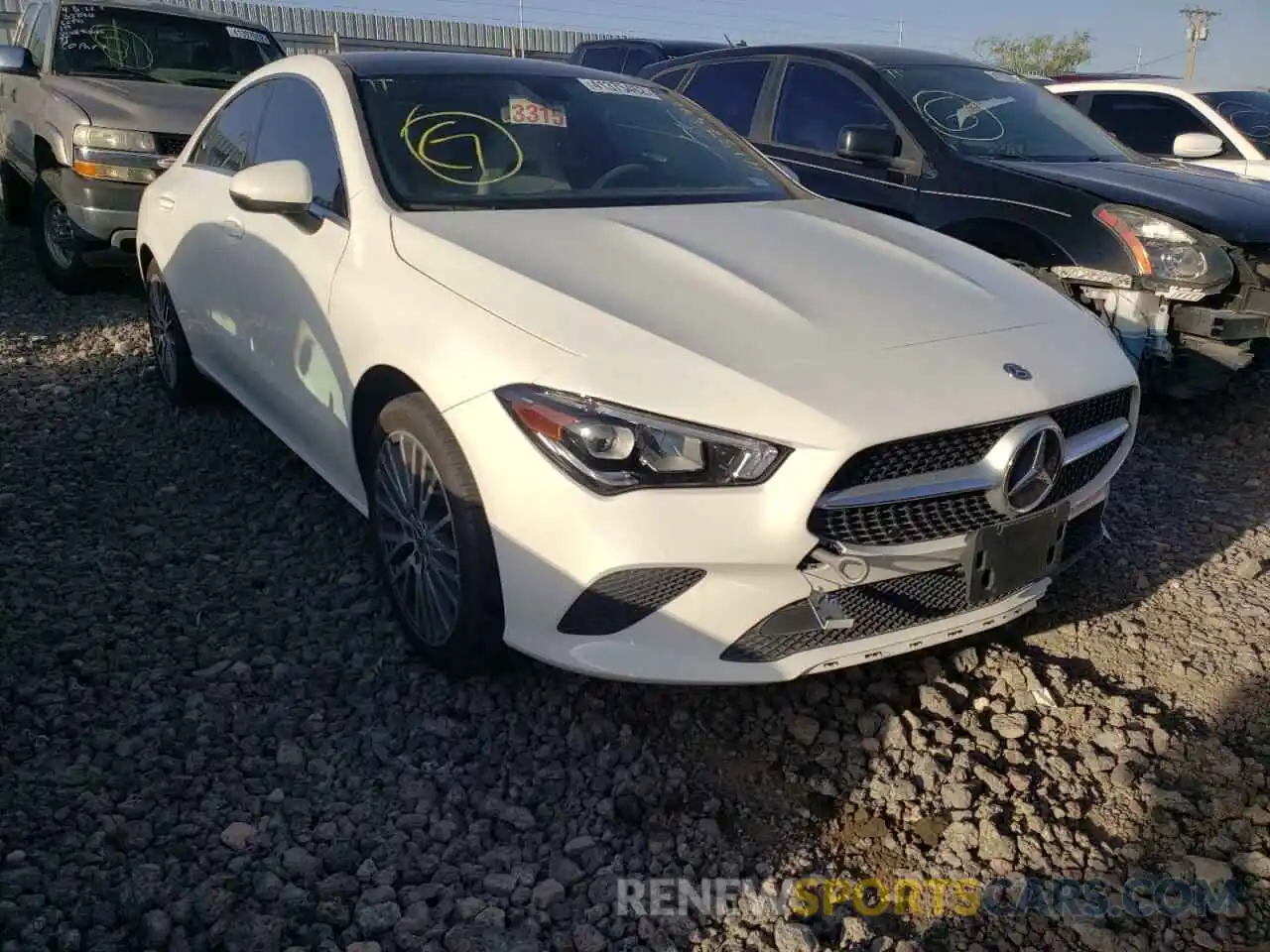 1 Photograph of a damaged car W1K5J4GB8LN080355 MERCEDES-BENZ CLA-CLASS 2020