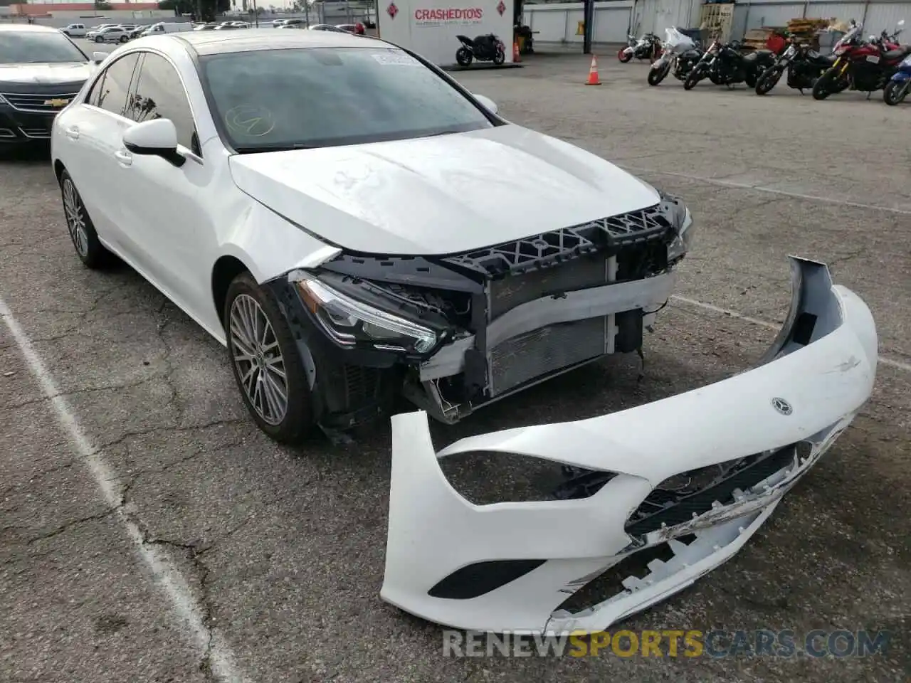 1 Photograph of a damaged car W1K5J4GB8LN097074 MERCEDES-BENZ CLA-CLASS 2020