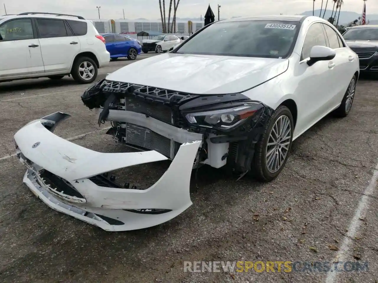 2 Photograph of a damaged car W1K5J4GB8LN097074 MERCEDES-BENZ CLA-CLASS 2020