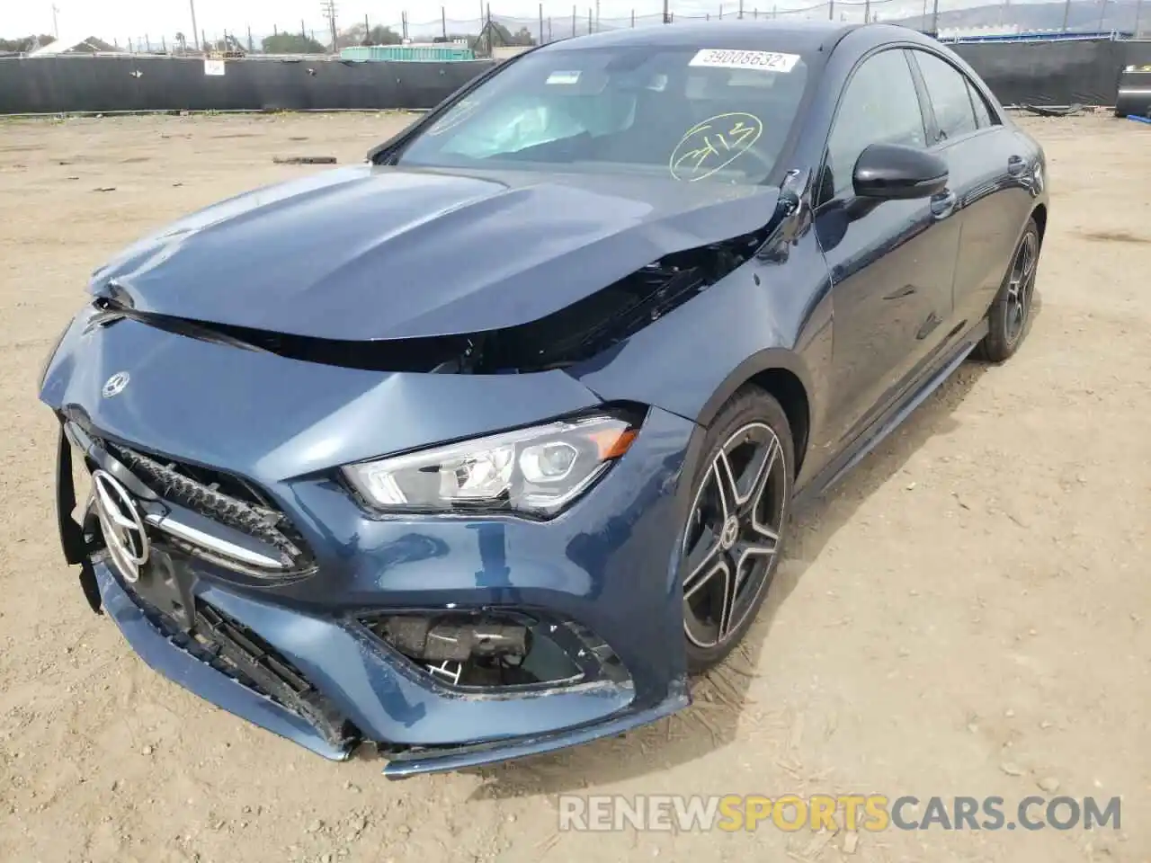 2 Photograph of a damaged car W1K5J4GB9LN086097 MERCEDES-BENZ CLA-CLASS 2020