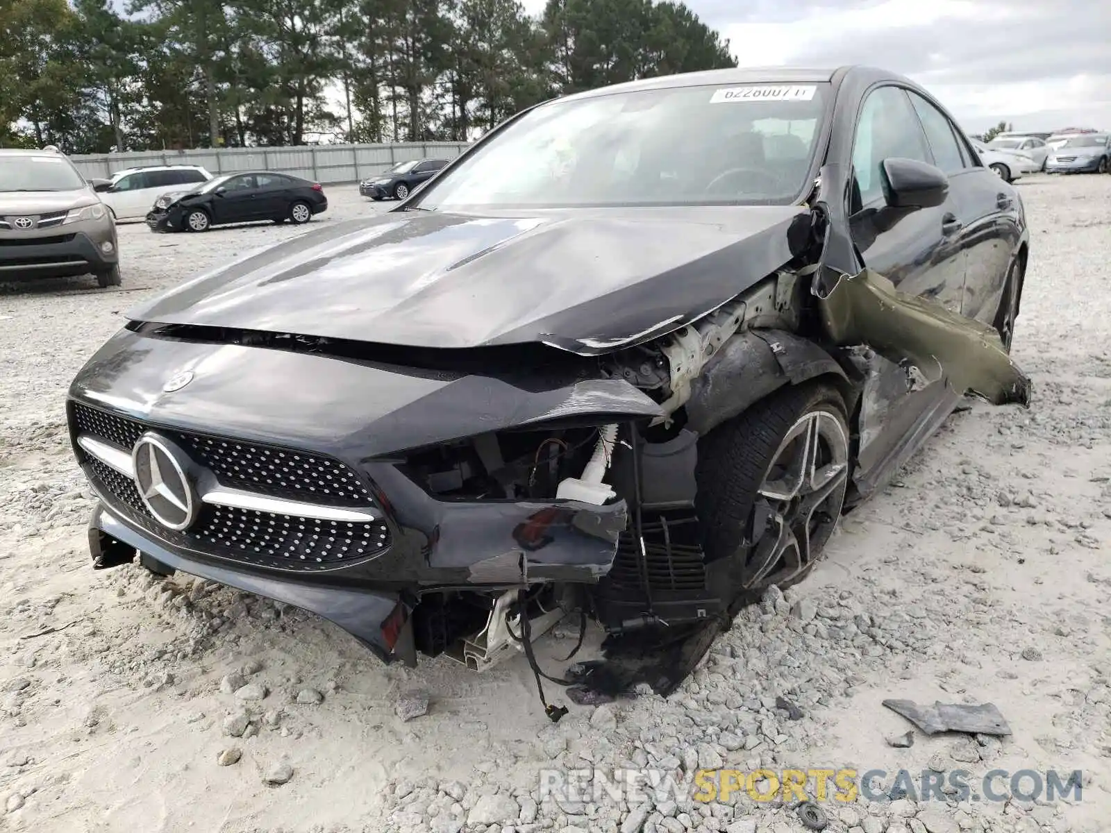 2 Photograph of a damaged car W1K5J4GB9LN125335 MERCEDES-BENZ CLA-CLASS 2020