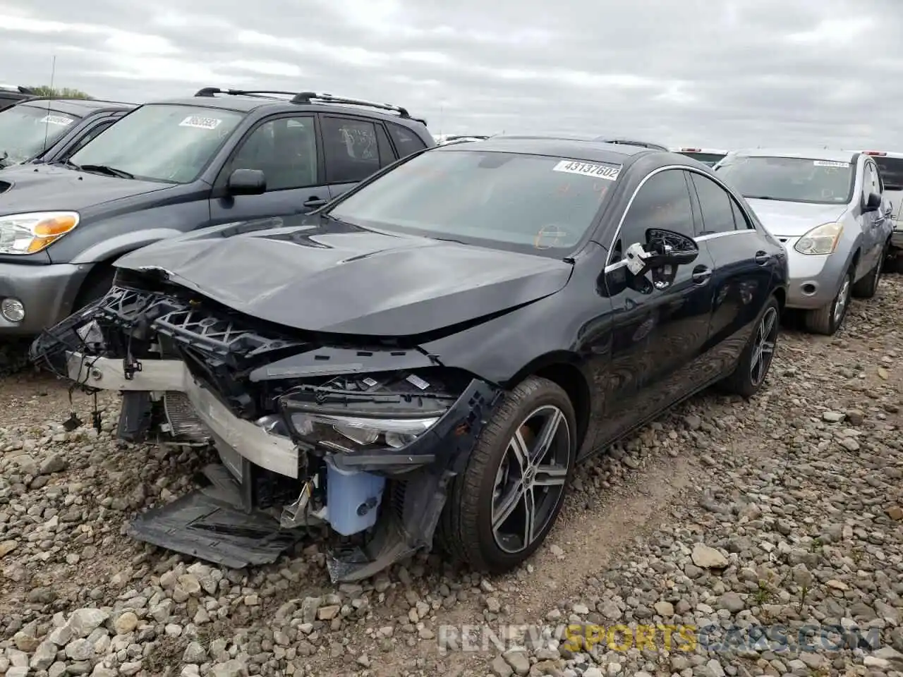 2 Photograph of a damaged car W1K5J4HB0LN109930 MERCEDES-BENZ CLA-CLASS 2020