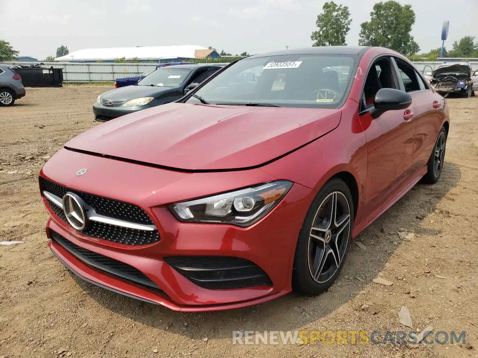 2 Photograph of a damaged car W1K5J4HB1LN116711 MERCEDES-BENZ CLA-CLASS 2020