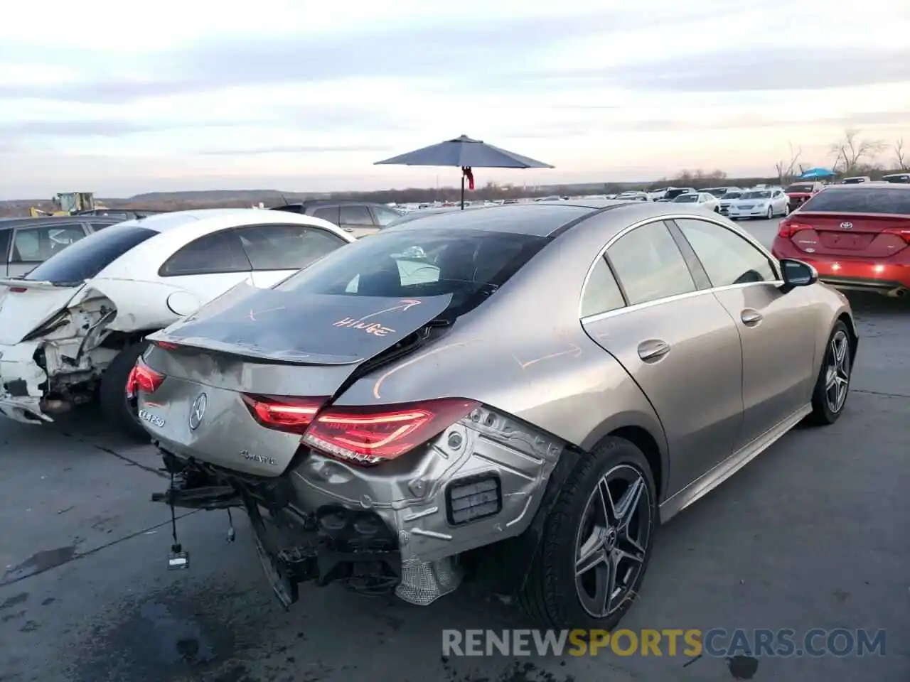 4 Photograph of a damaged car W1K5J4HB3LN082125 MERCEDES-BENZ CLA-CLASS 2020