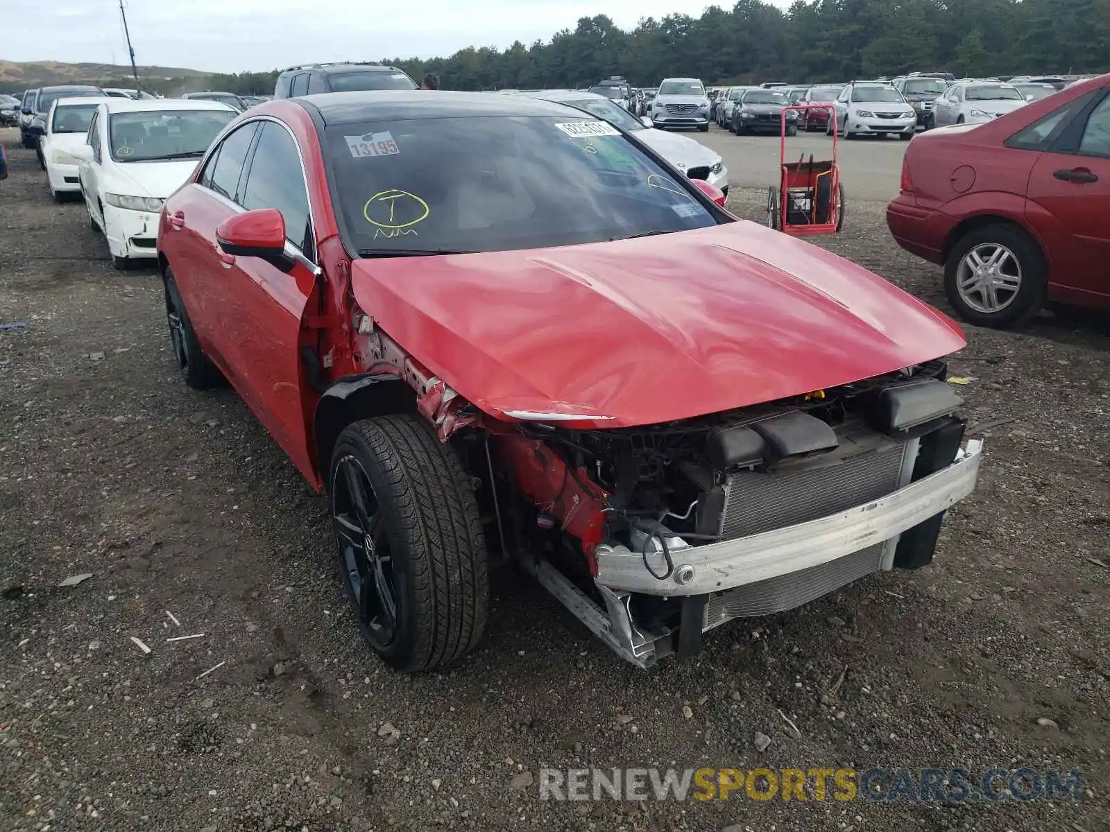 1 Photograph of a damaged car W1K5J4HB3LN082416 MERCEDES-BENZ CLA-CLASS 2020