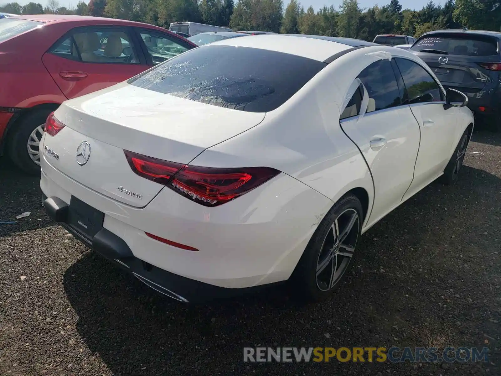 4 Photograph of a damaged car W1K5J4HB3LN087664 MERCEDES-BENZ CLA-CLASS 2020