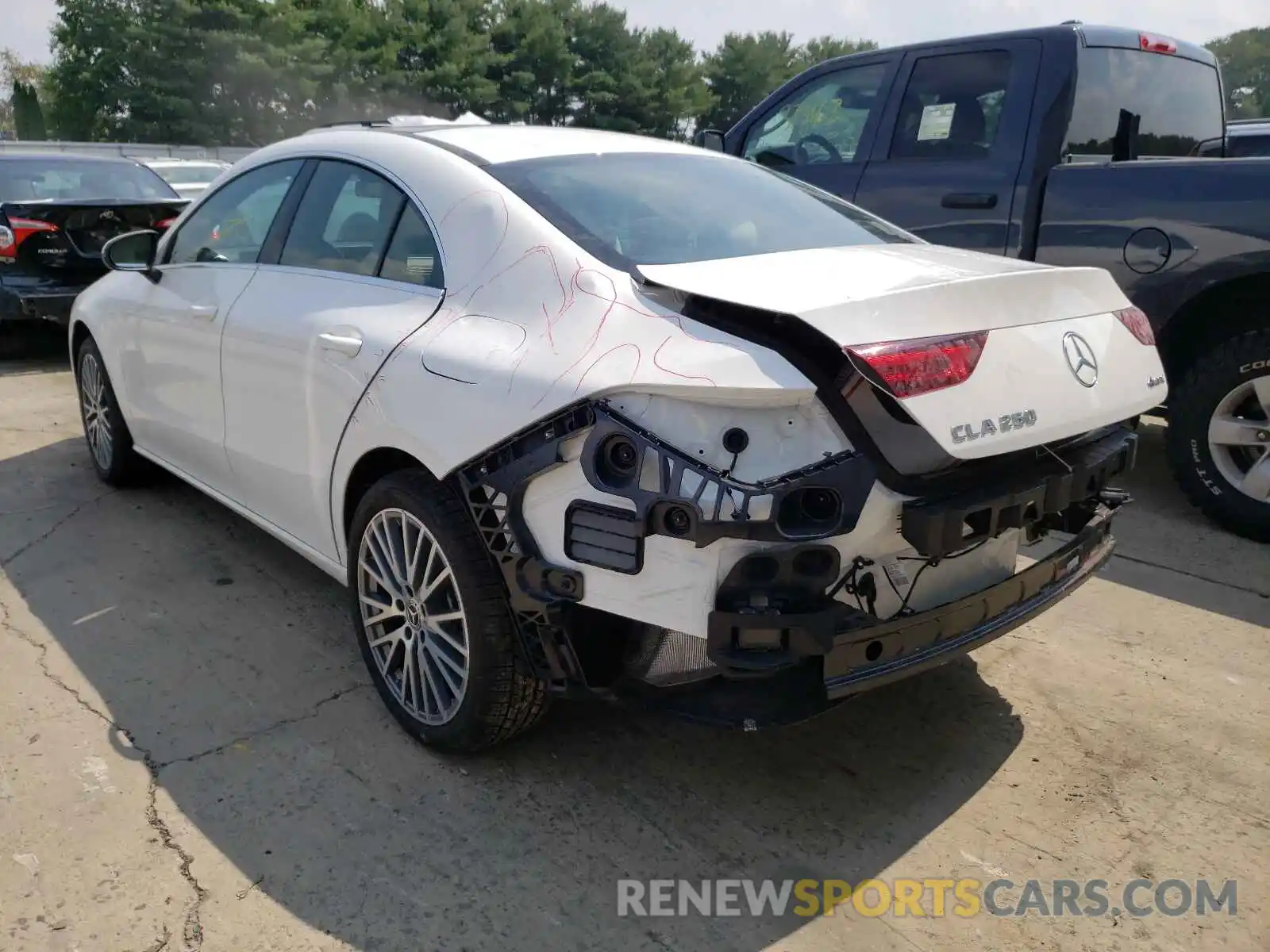 3 Photograph of a damaged car W1K5J4HB6LN096360 MERCEDES-BENZ CLA-CLASS 2020