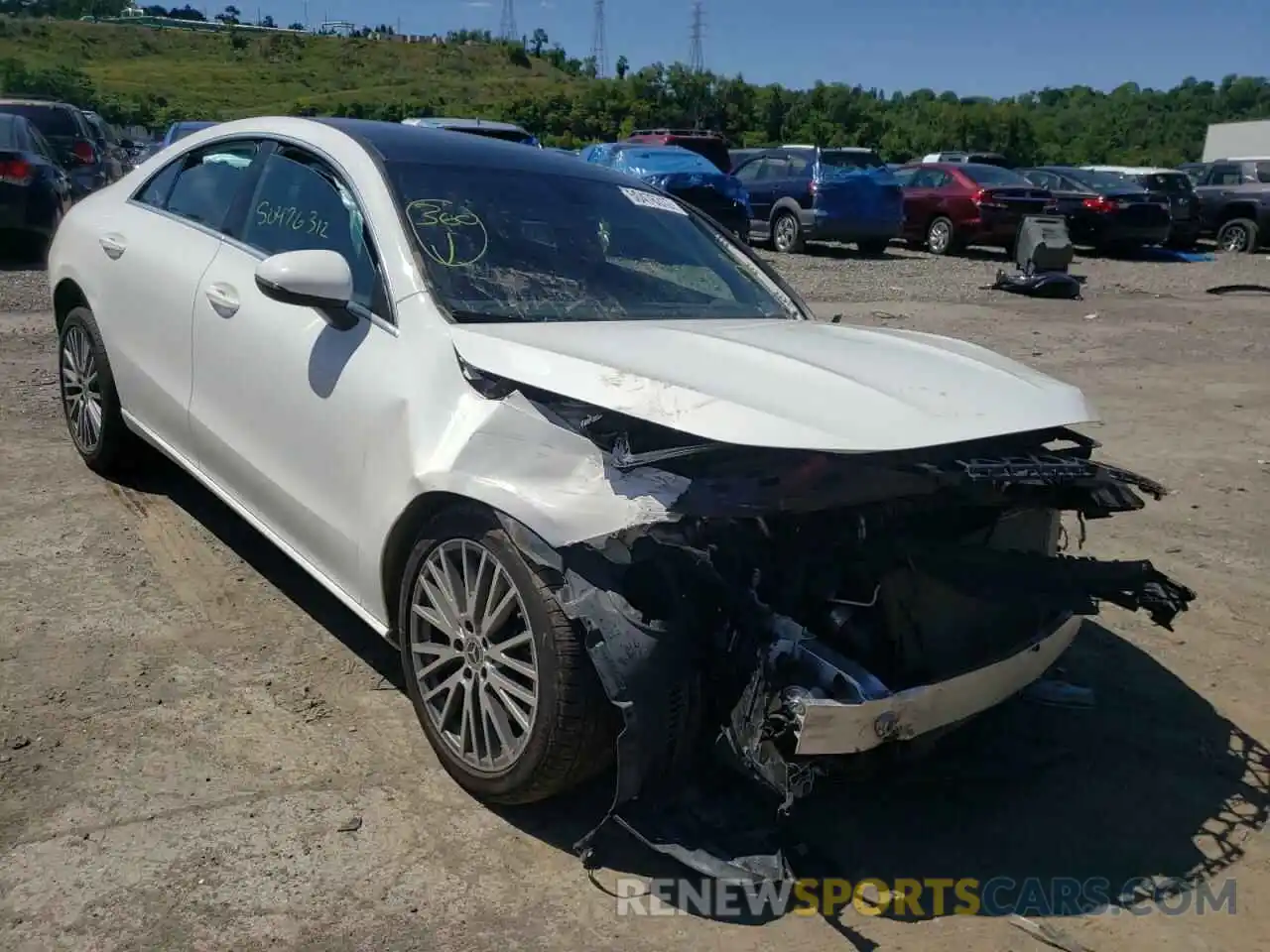 1 Photograph of a damaged car W1K5J4HB8LN087613 MERCEDES-BENZ CLA-CLASS 2020