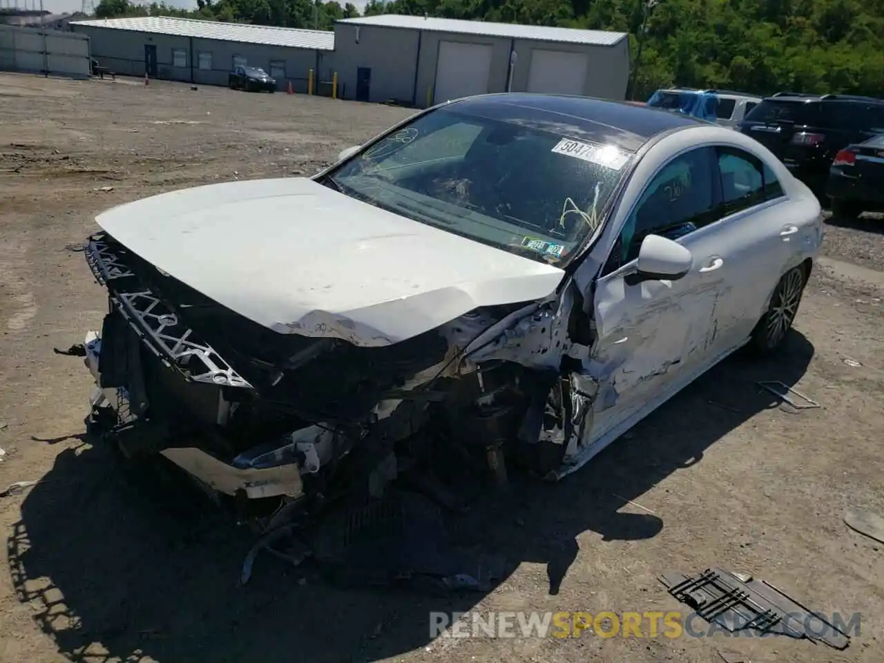 2 Photograph of a damaged car W1K5J4HB8LN087613 MERCEDES-BENZ CLA-CLASS 2020