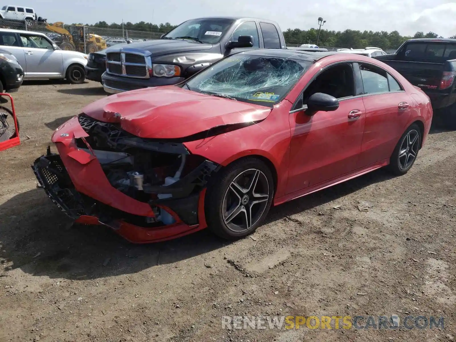 2 Photograph of a damaged car W1K5J4HB8LN088504 MERCEDES-BENZ CLA-CLASS 2020