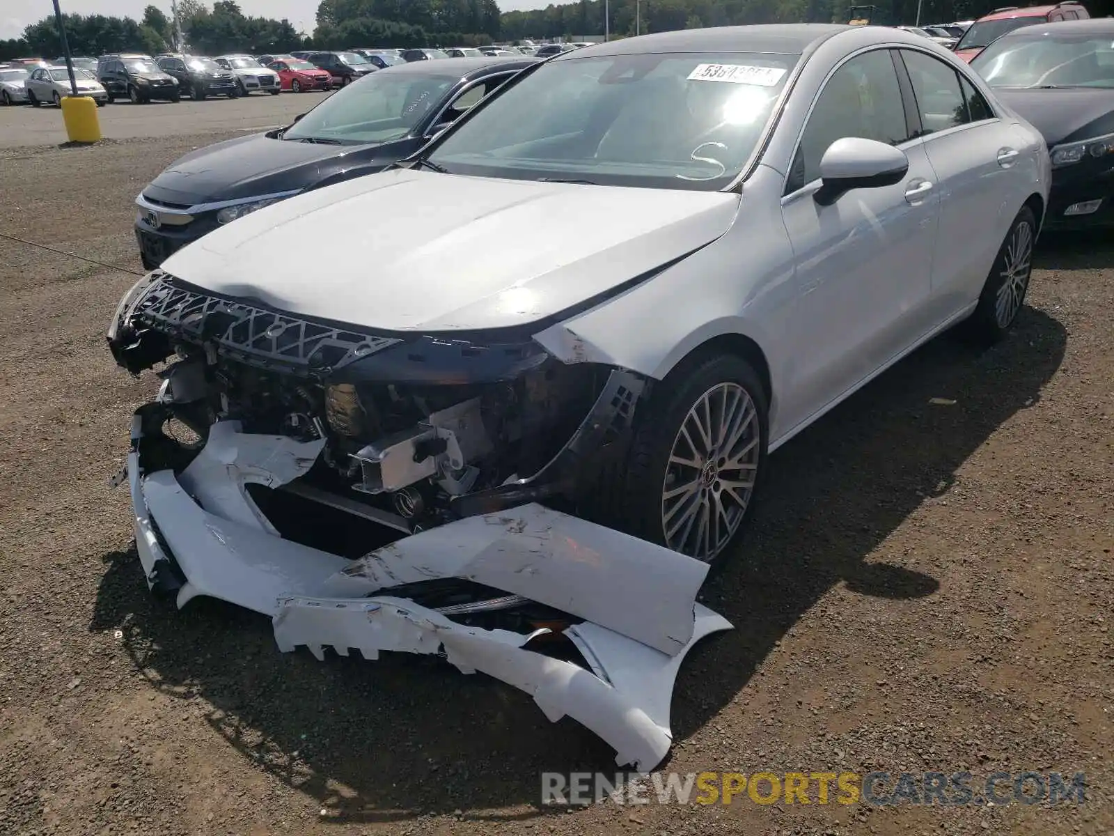 2 Photograph of a damaged car W1K5J4HB9LN082937 MERCEDES-BENZ CLA-CLASS 2020