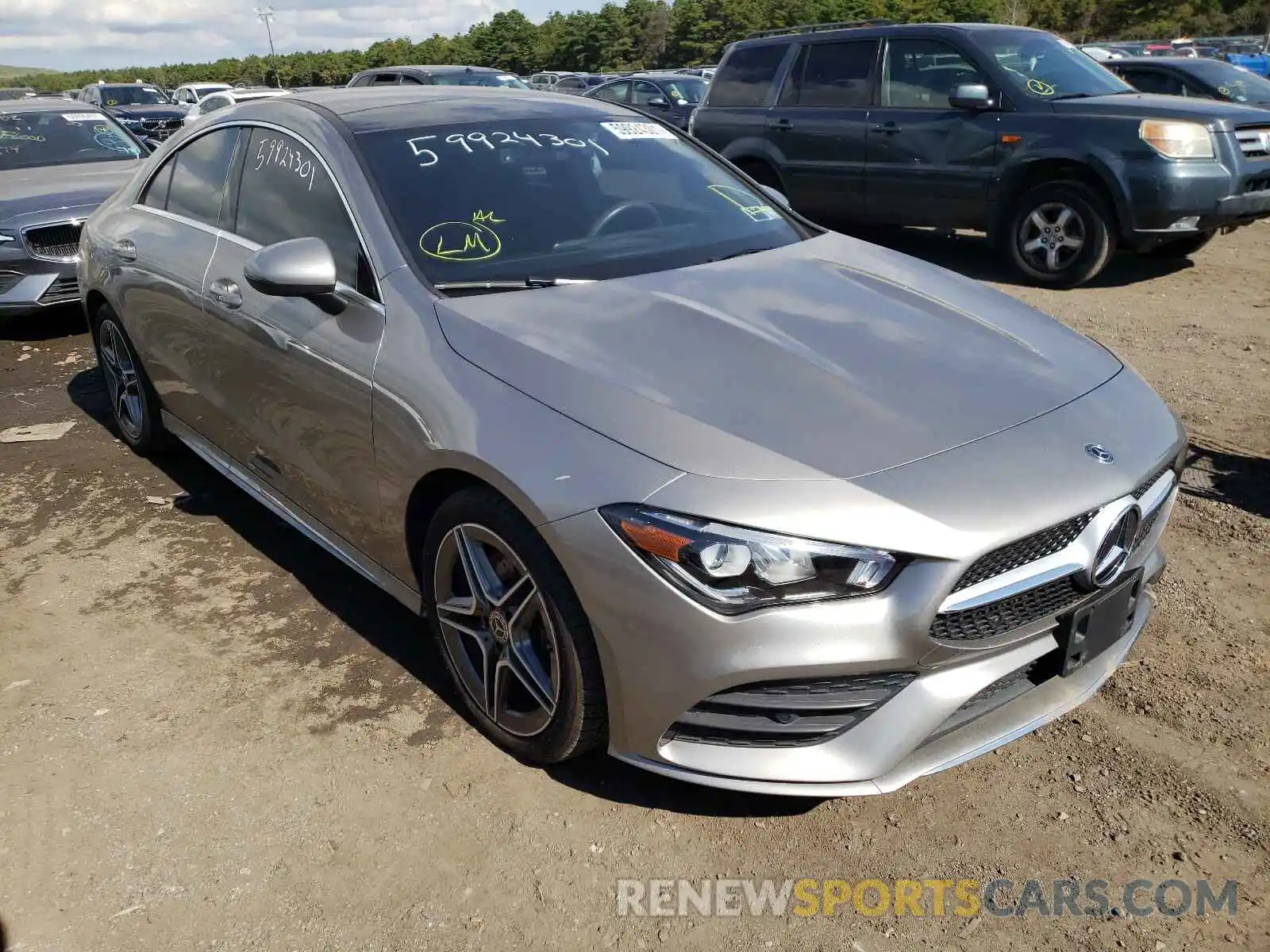 1 Photograph of a damaged car W1K5J4HBXLN122751 MERCEDES-BENZ CLA-CLASS 2020