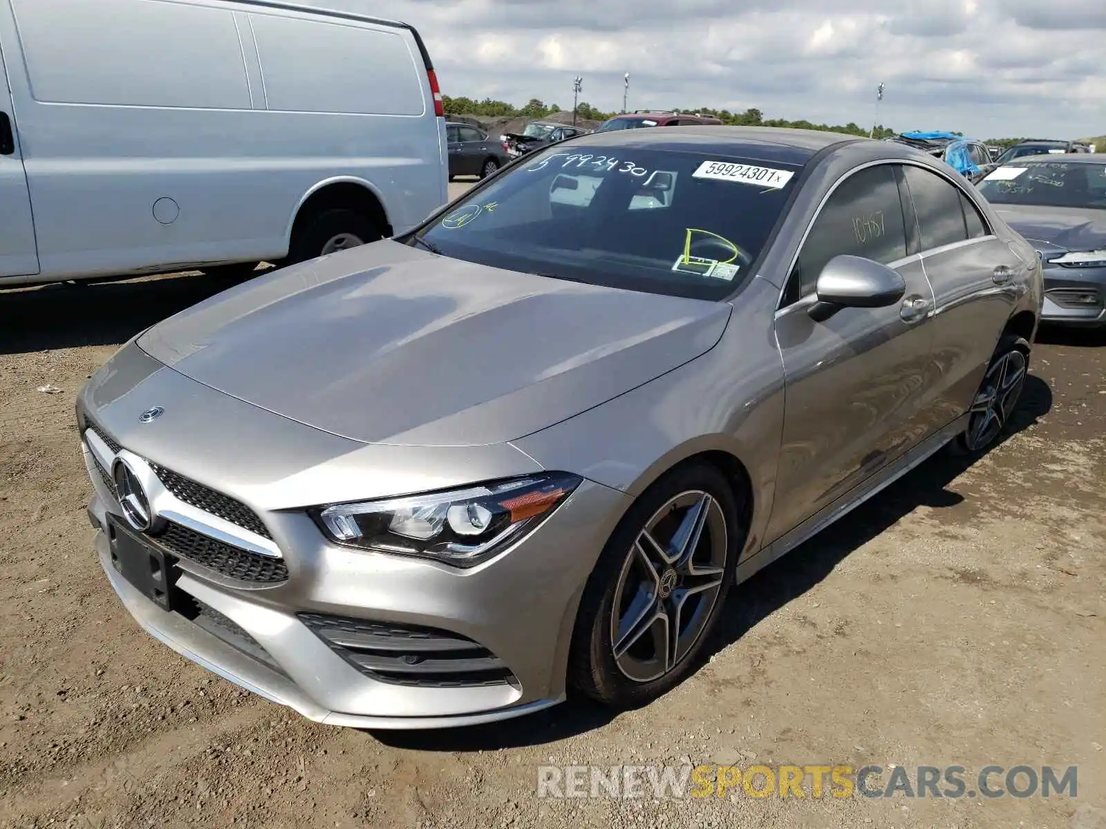 2 Photograph of a damaged car W1K5J4HBXLN122751 MERCEDES-BENZ CLA-CLASS 2020