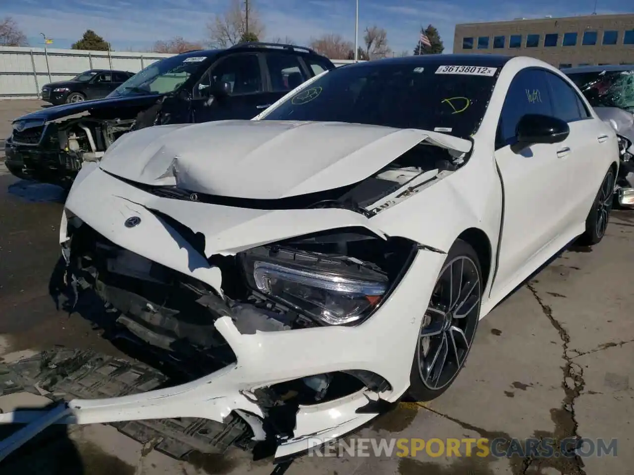 2 Photograph of a damaged car W1K5J5BB6LN087432 MERCEDES-BENZ CLA-CLASS 2020