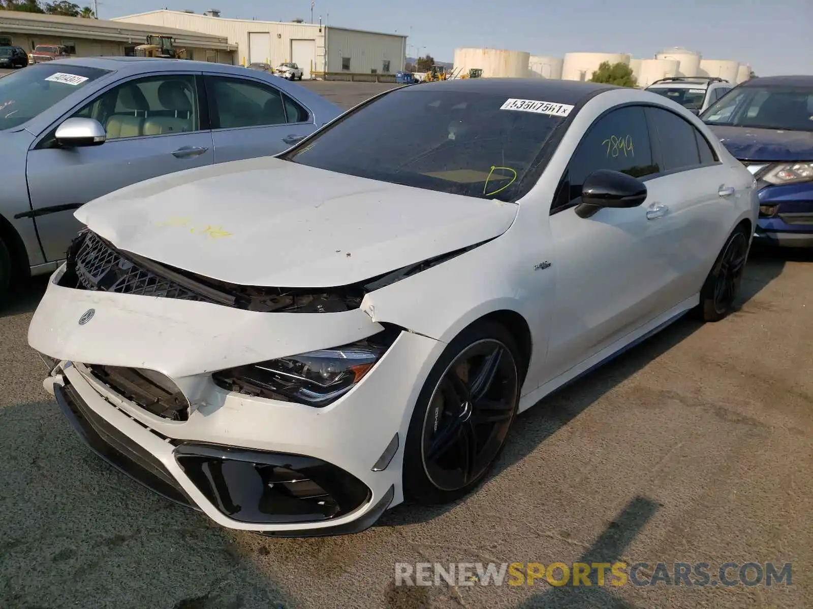 2 Photograph of a damaged car W1K5J5DBXLN083431 MERCEDES-BENZ CLA-CLASS 2020