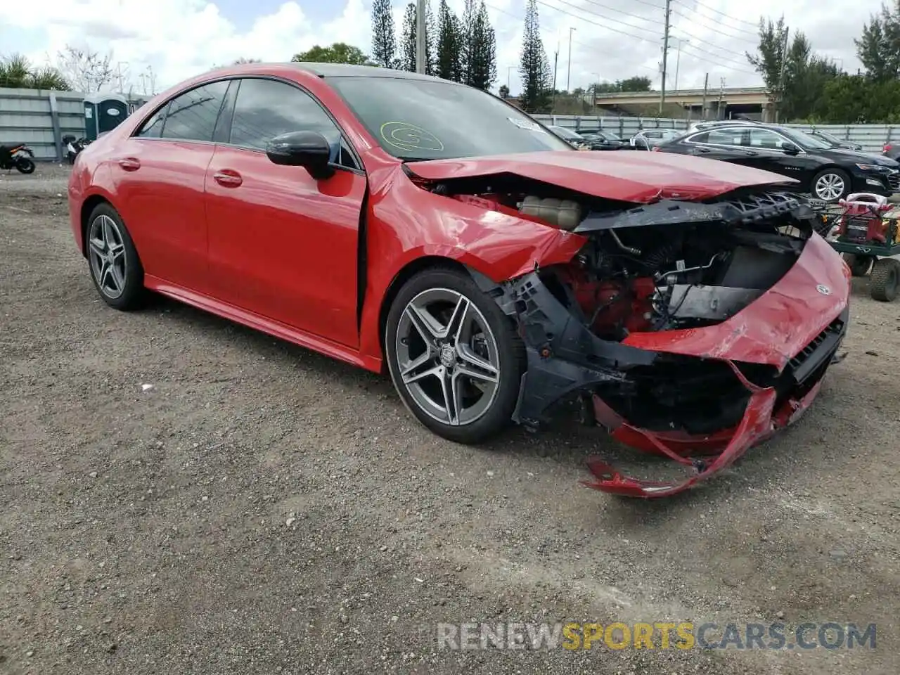 1 Photograph of a damaged car WDD5J4GB9LN007124 MERCEDES-BENZ CLA-CLASS 2020