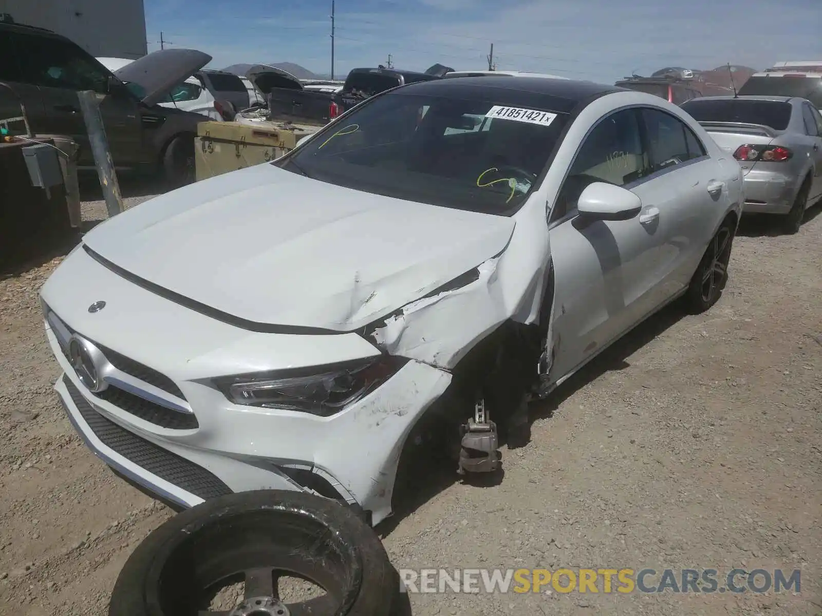 2 Photograph of a damaged car WDD5J4HBXLN073518 MERCEDES-BENZ CLA-CLASS 2020