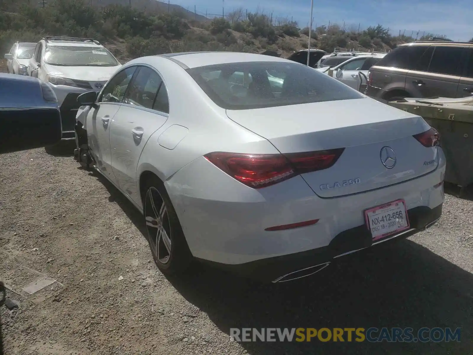 3 Photograph of a damaged car WDD5J4HBXLN073518 MERCEDES-BENZ CLA-CLASS 2020