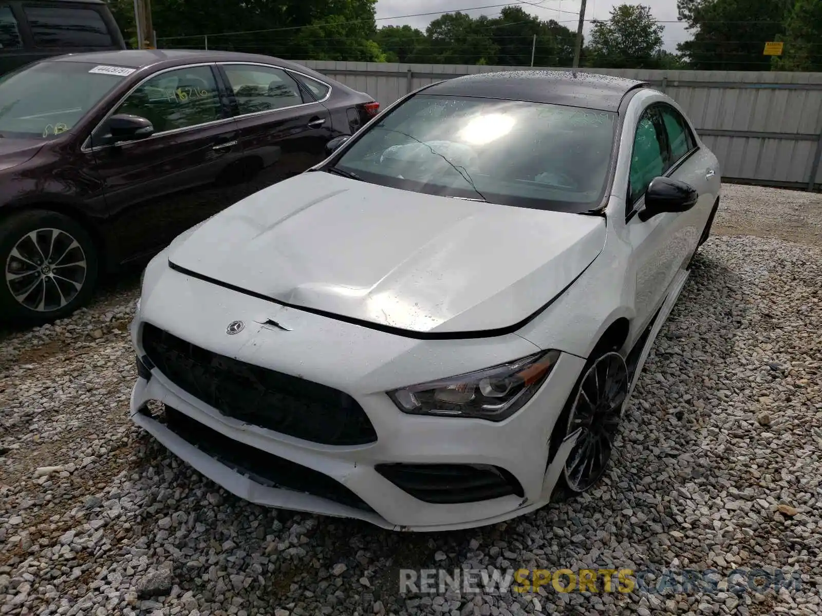 2 Photograph of a damaged car W1K5J4GB0MN183948 MERCEDES-BENZ CLA-CLASS 2021