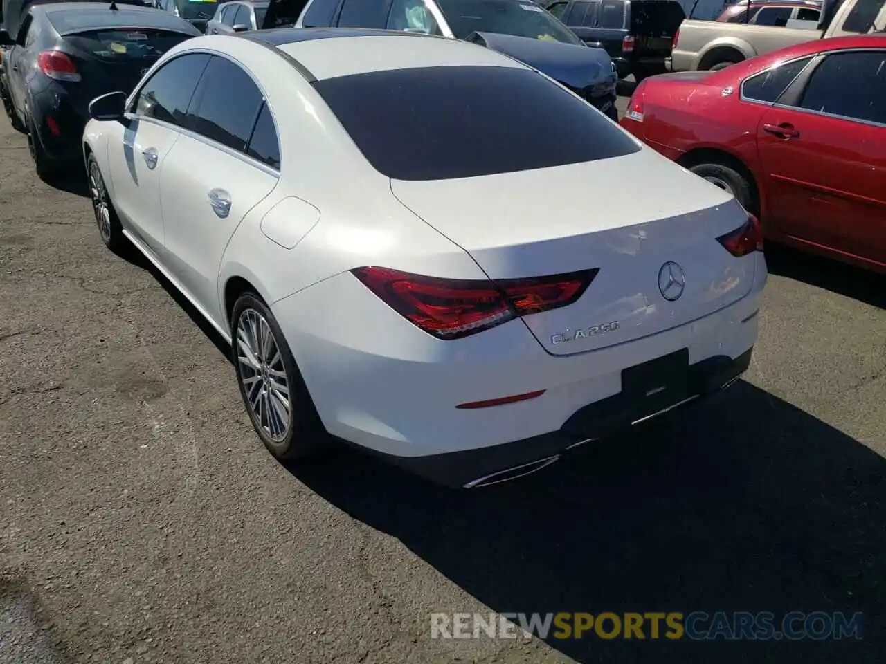 3 Photograph of a damaged car W1K5J4GB1MN173929 MERCEDES-BENZ CLA-CLASS 2021