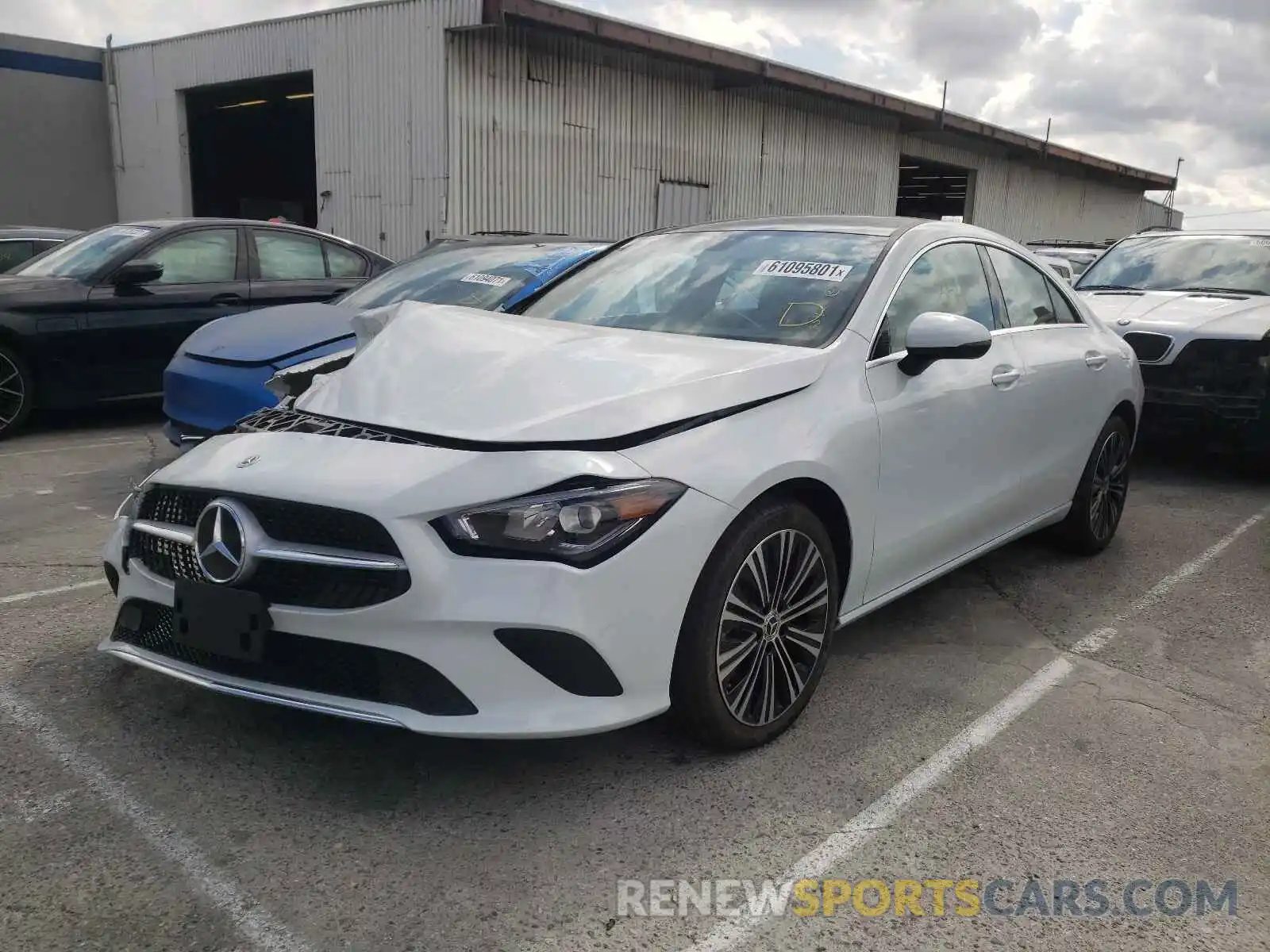 2 Photograph of a damaged car W1K5J4GB1MN216813 MERCEDES-BENZ CLA-CLASS 2021