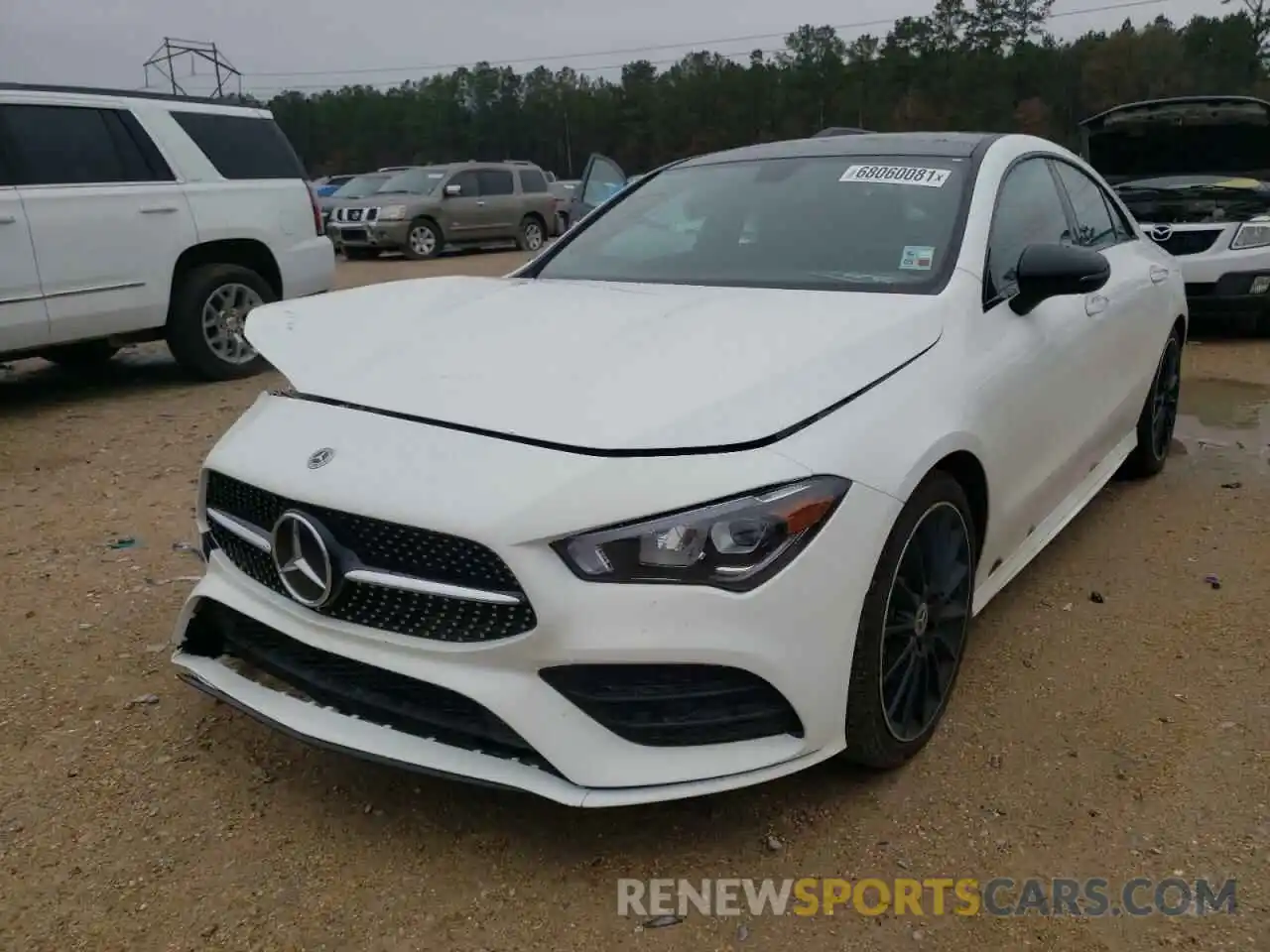 2 Photograph of a damaged car W1K5J4GB1MN218089 MERCEDES-BENZ CLA-CLASS 2021