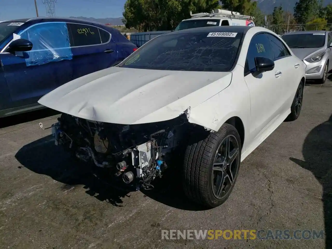 2 Photograph of a damaged car W1K5J4GB2MN164754 MERCEDES-BENZ CLA-CLASS 2021