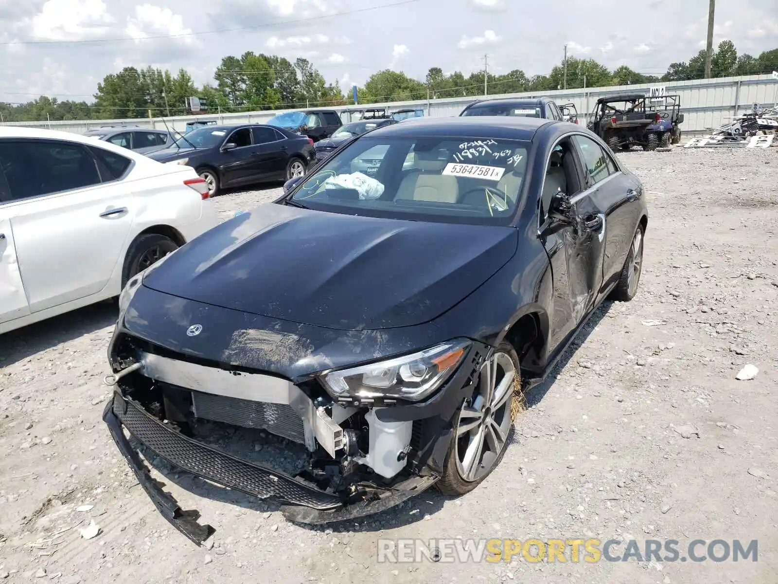 2 Photograph of a damaged car W1K5J4GB2MN184406 MERCEDES-BENZ CLA-CLASS 2021