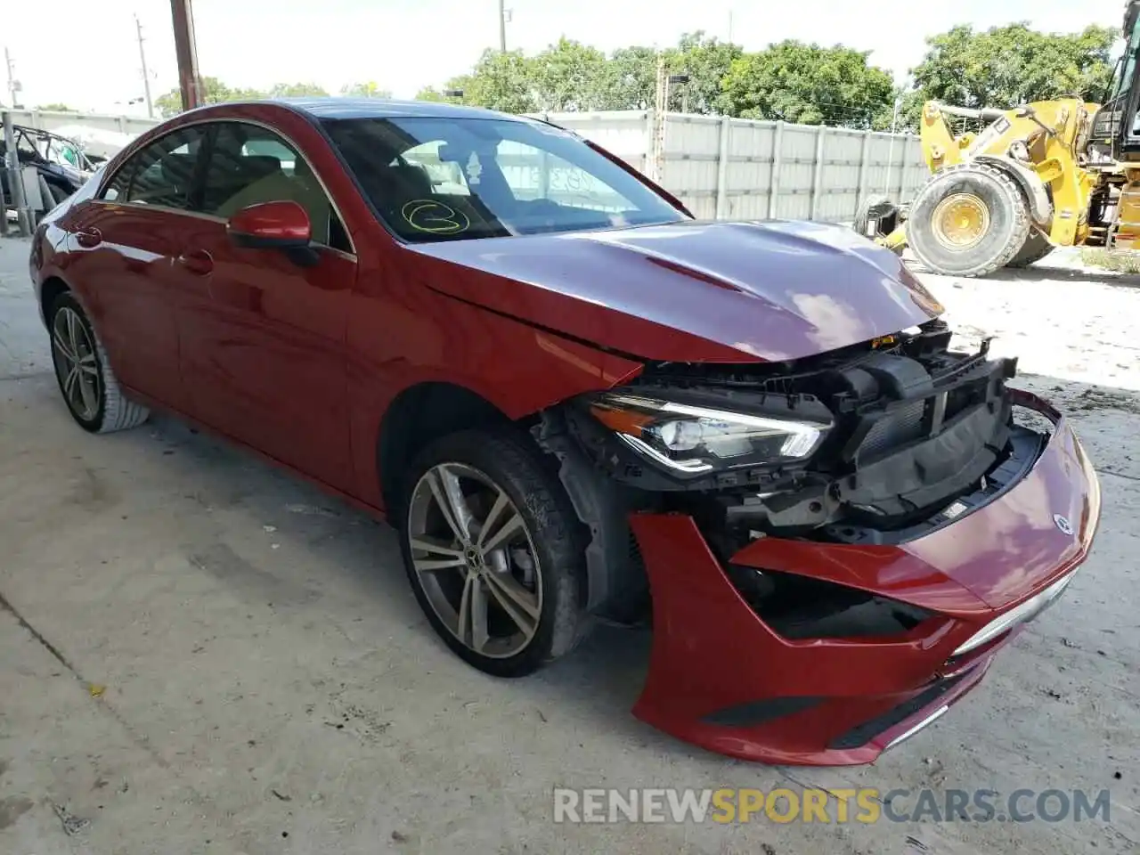 1 Photograph of a damaged car W1K5J4GB2MN213886 MERCEDES-BENZ CLA-CLASS 2021