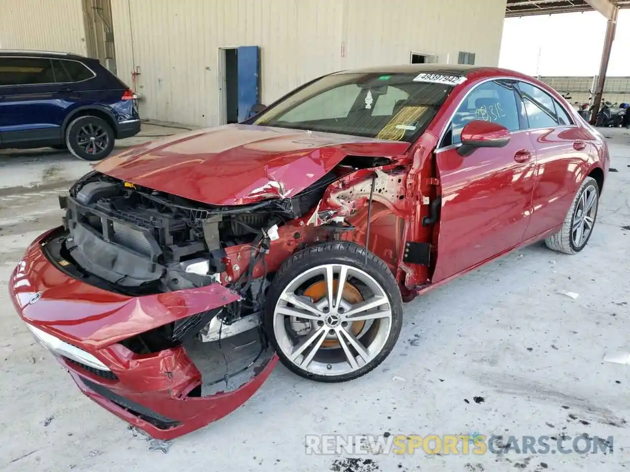 2 Photograph of a damaged car W1K5J4GB2MN213886 MERCEDES-BENZ CLA-CLASS 2021