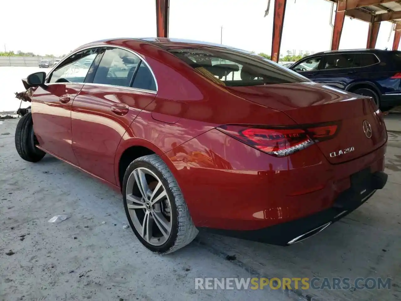 3 Photograph of a damaged car W1K5J4GB2MN213886 MERCEDES-BENZ CLA-CLASS 2021