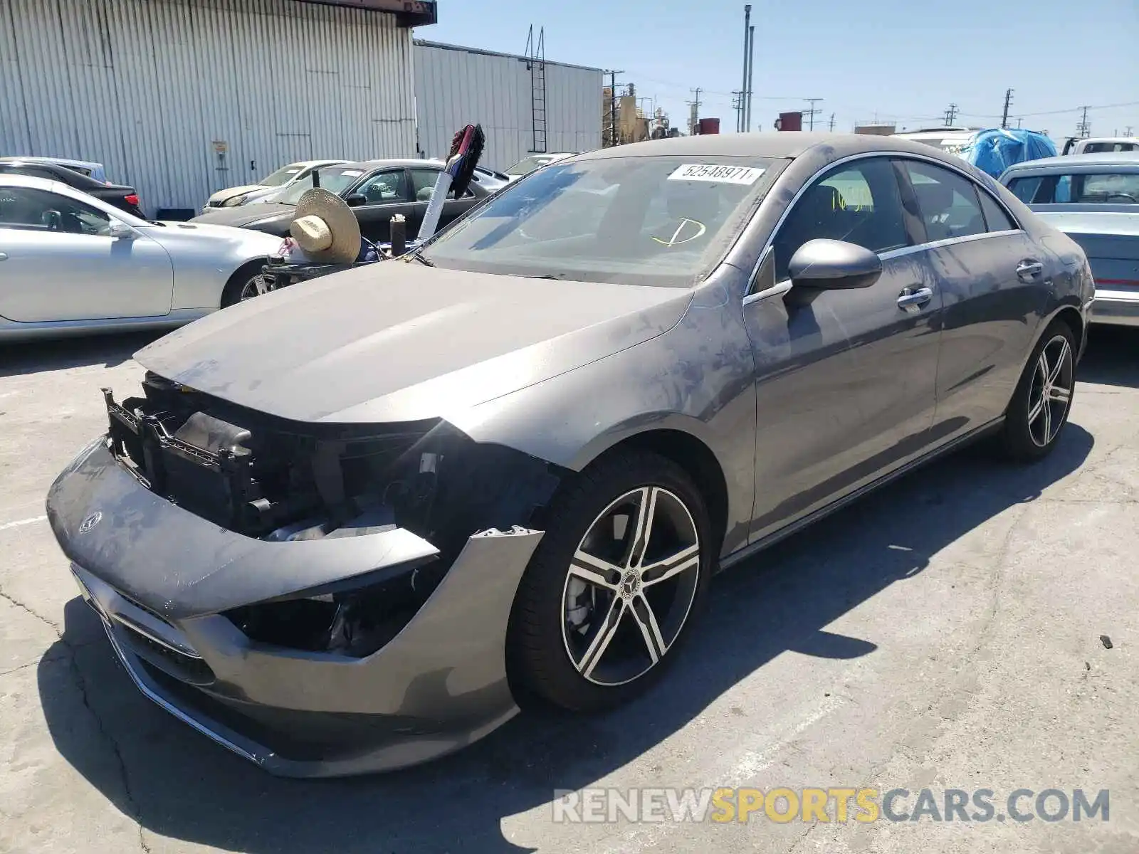 2 Photograph of a damaged car W1K5J4GB3MN153956 MERCEDES-BENZ CLA-CLASS 2021