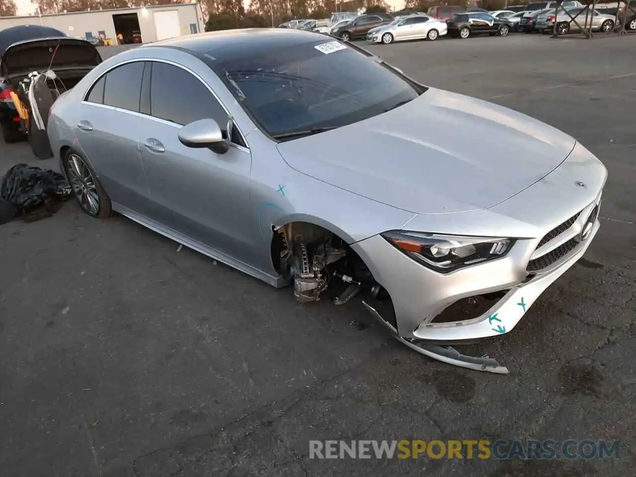 1 Photograph of a damaged car W1K5J4GB3MN226100 MERCEDES-BENZ CLA-CLASS 2021