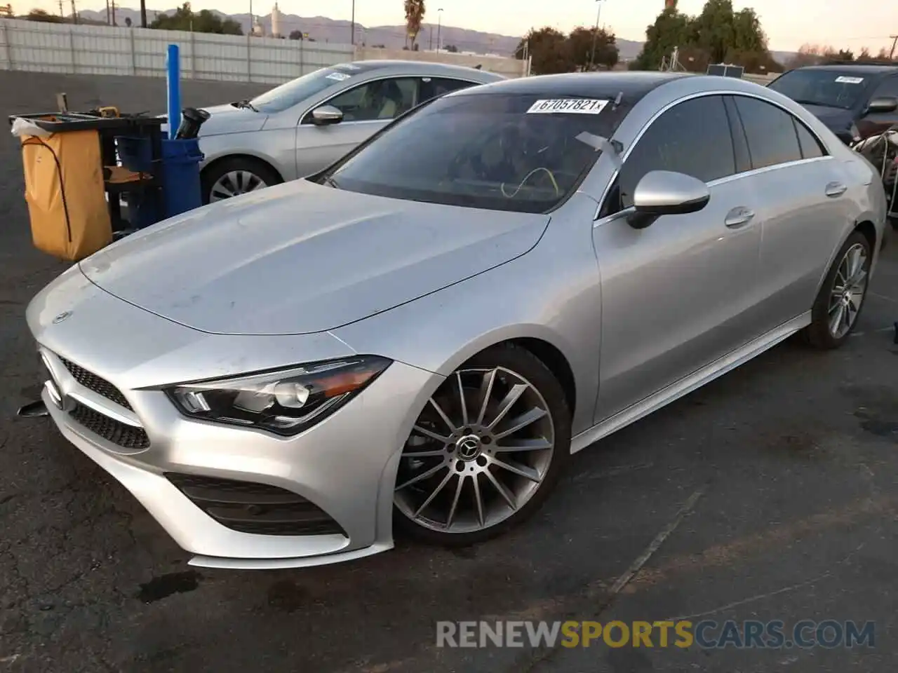 2 Photograph of a damaged car W1K5J4GB3MN226100 MERCEDES-BENZ CLA-CLASS 2021