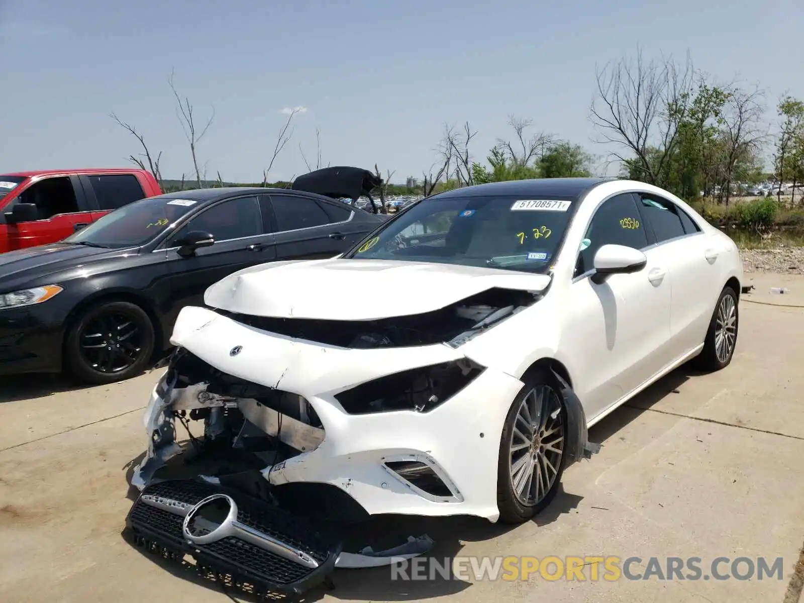 2 Photograph of a damaged car W1K5J4GB4MN161581 MERCEDES-BENZ CLA-CLASS 2021