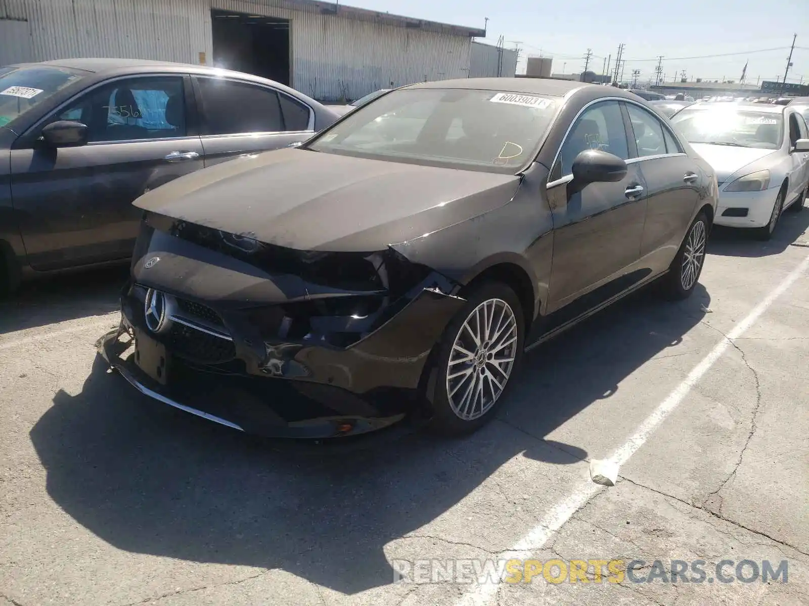 2 Photograph of a damaged car W1K5J4GB7MN184479 MERCEDES-BENZ CLA-CLASS 2021