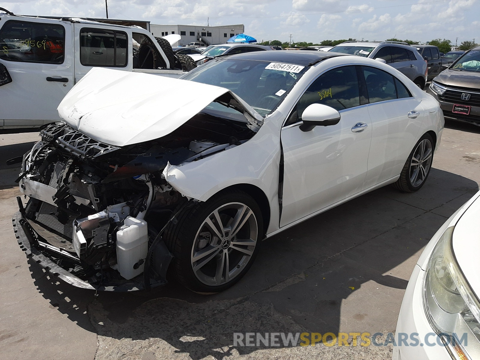 2 Photograph of a damaged car W1K5J4GB9MN218549 MERCEDES-BENZ CLA-CLASS 2021