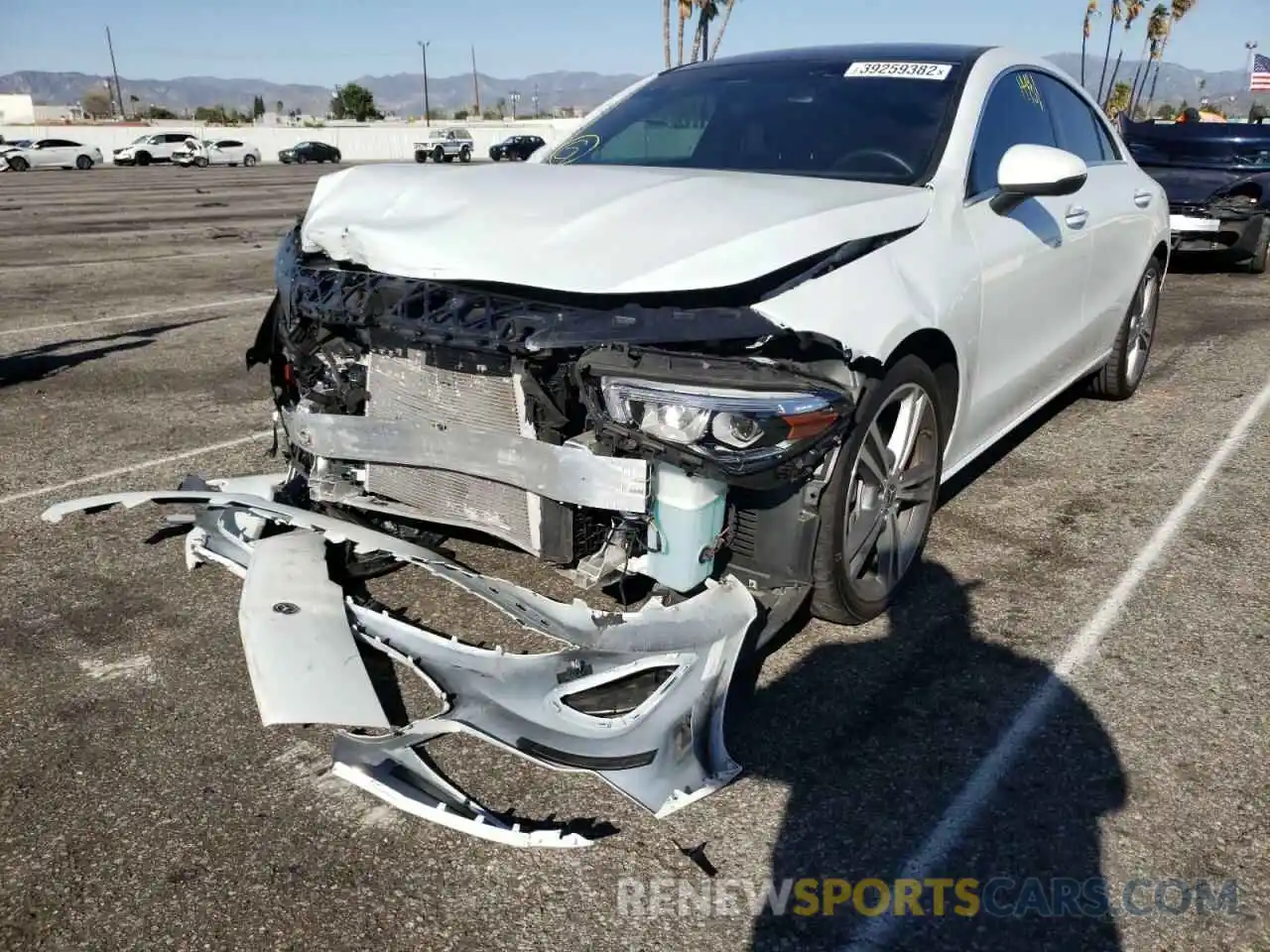 2 Photograph of a damaged car W1K5J4GBXMN184878 MERCEDES-BENZ CLA-CLASS 2021