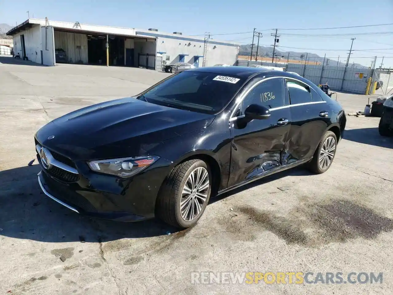 2 Photograph of a damaged car W1K5J4GBXMN185190 MERCEDES-BENZ CLA-CLASS 2021