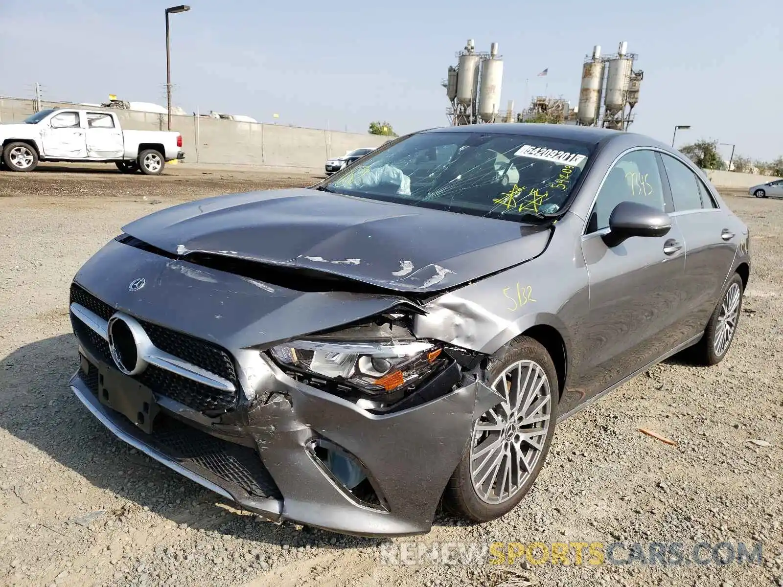 2 Photograph of a damaged car W1K5J4GBXMN189594 MERCEDES-BENZ CLA-CLASS 2021