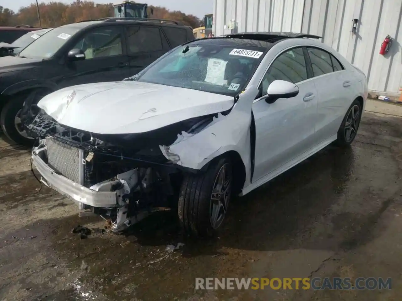 2 Photograph of a damaged car W1K5J4HB0MN170115 MERCEDES-BENZ CLA-CLASS 2021