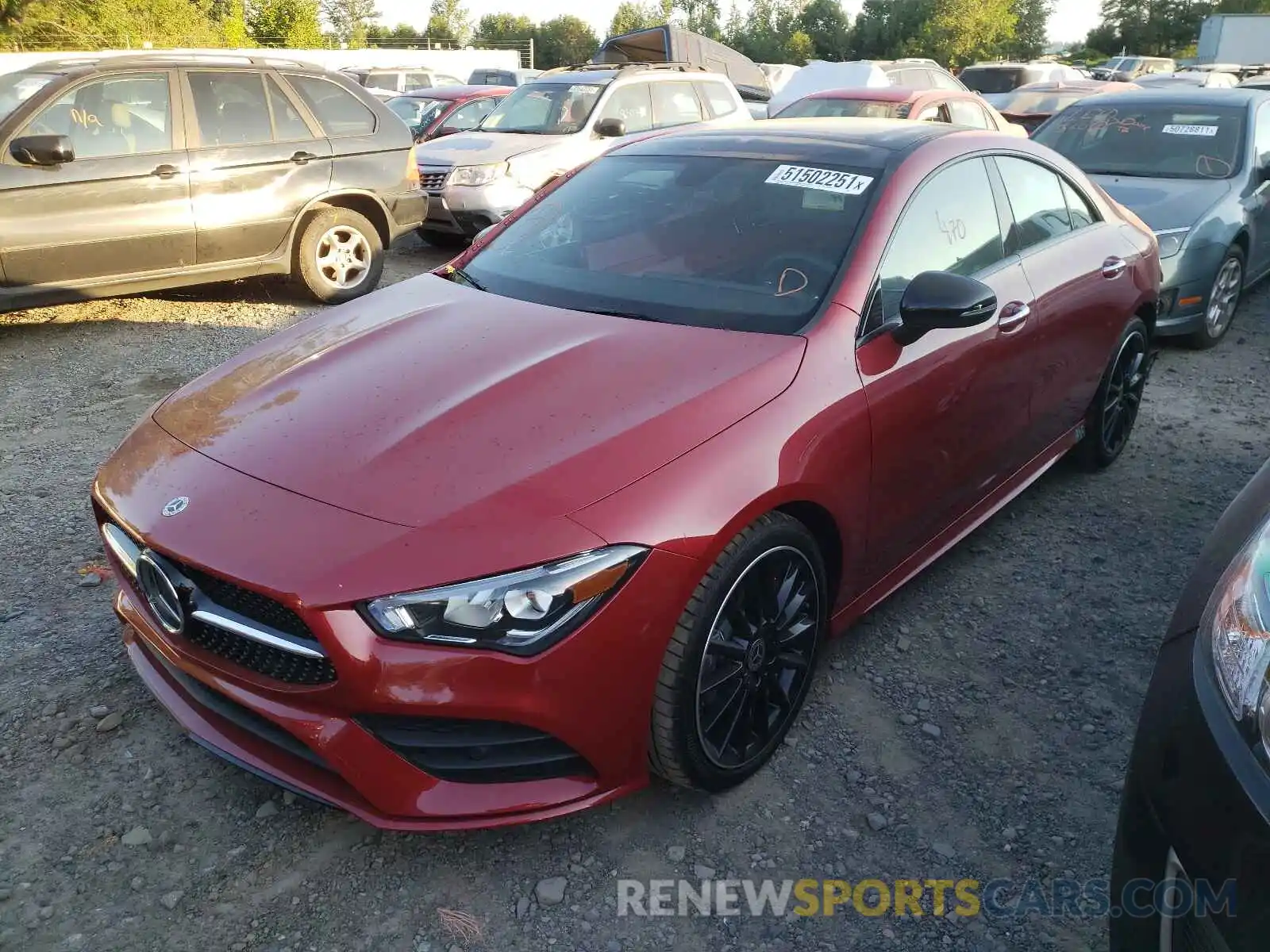 2 Photograph of a damaged car W1K5J4HB0MN200102 MERCEDES-BENZ CLA-CLASS 2021