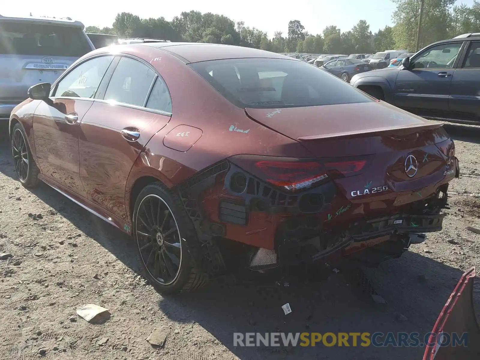 3 Photograph of a damaged car W1K5J4HB0MN200102 MERCEDES-BENZ CLA-CLASS 2021