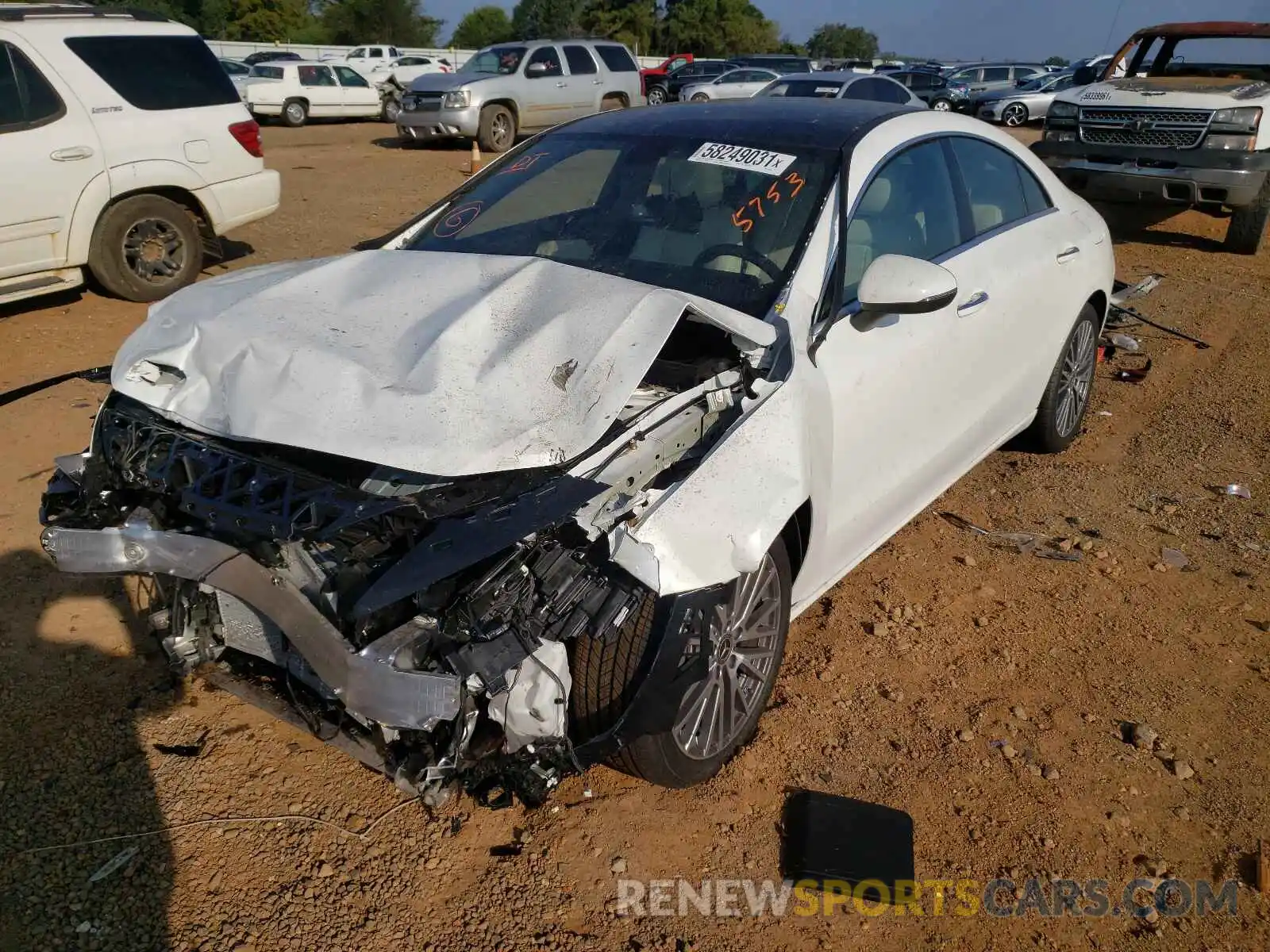 2 Photograph of a damaged car W1K5J4HB0MN205753 MERCEDES-BENZ CLA-CLASS 2021