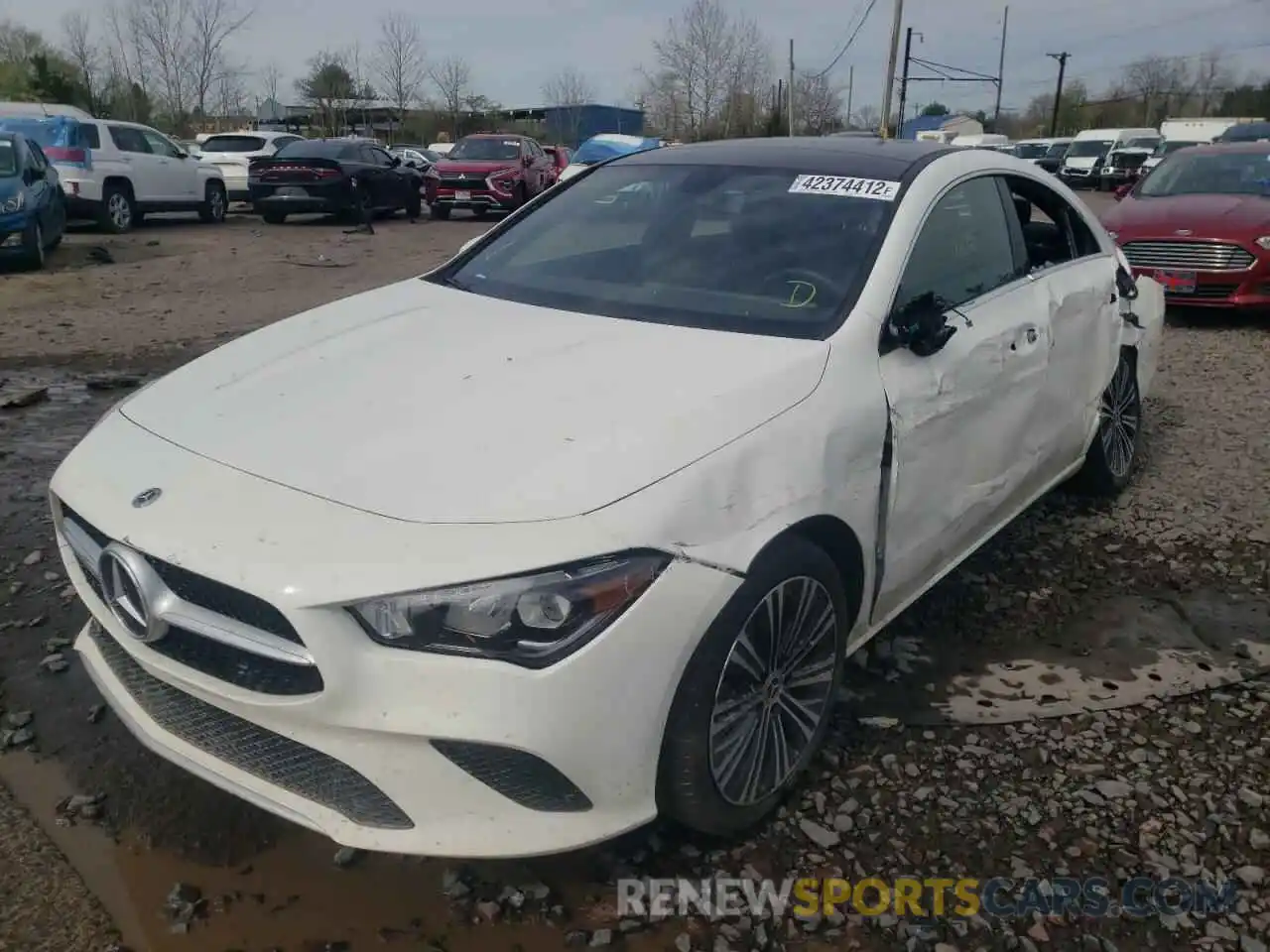 2 Photograph of a damaged car W1K5J4HB0MN224576 MERCEDES-BENZ CLA-CLASS 2021